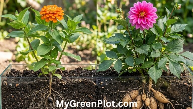 zinnia vs dahlia